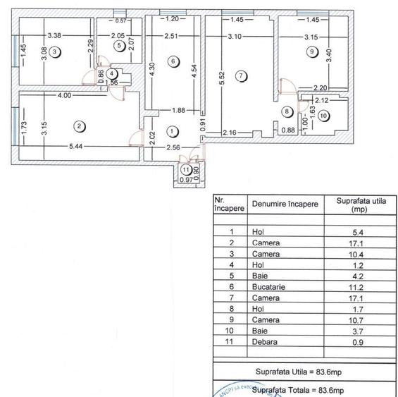 Apartament 4 Camere Decomandat, 84 mp | Centrală Proprie | Dumbrava Noua