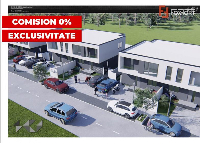 Duplex intreg 8 camere, LA ROSU, de vanzare in Sacalaz, la intrare - 19