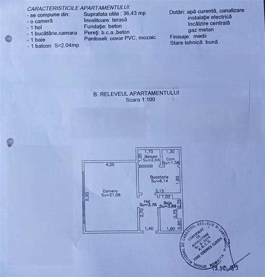 VIDEO! Mobilat si Utilat! Ap 1 Camera, ETAJ 3, zona Dorobanti