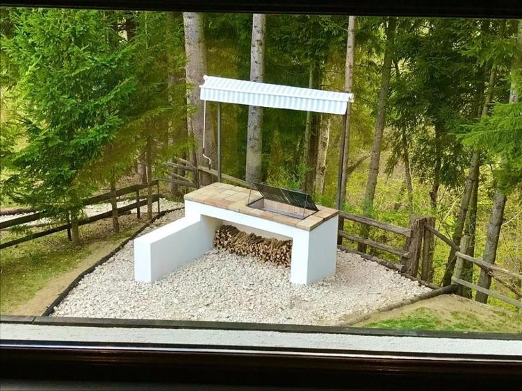 Cabana de vânzare în mijlocul pădurii