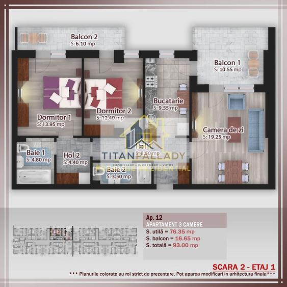 3 CAM – TITAN-PALLADY– Metrou – Decom – 93 mp – CT