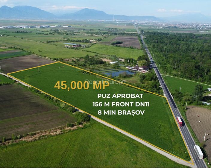 Teren Industrial la 8 min. de Brasov 45.000 MP | 156m Deschidere DN11 - 6
