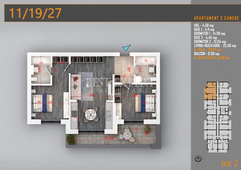 3 Camere Finisaje la alegere| 10 Min N.Teclu | Bonus Parcare ext la avans 50%