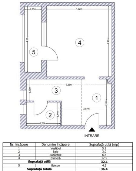 Garsoniera Pacii Renovata la 2 Minute de metrou - 8