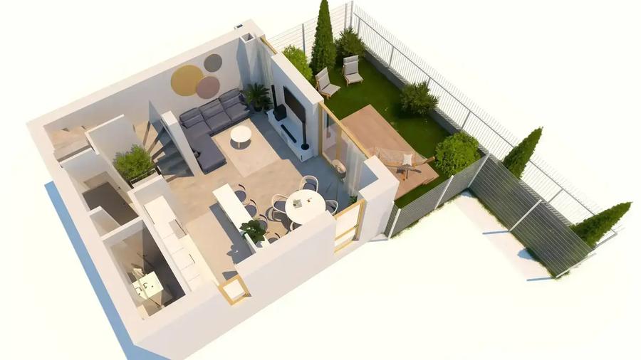 Townhouse 4 Camere Otopeni | 135mp util | Pret Corect