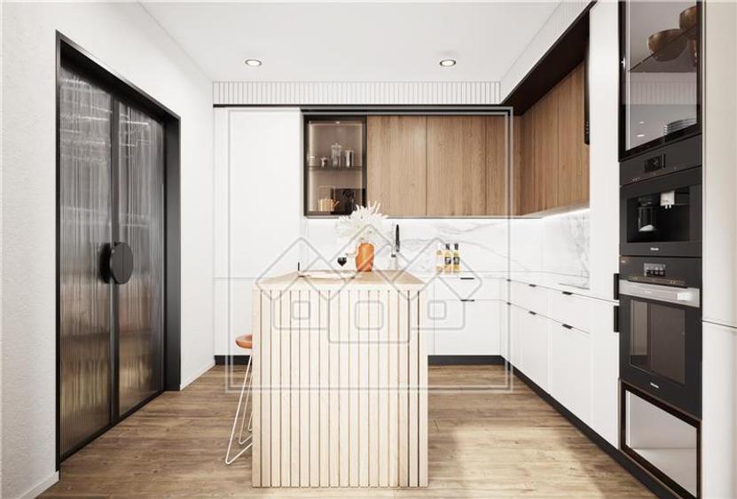 Casa cu teren 561 mp, predare la alb, in Cisnadie