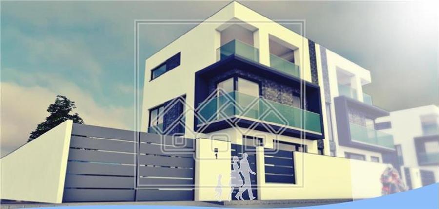 Casa tip duplex in Selimbar, 4 camere, terasa mare, teren 214 mp