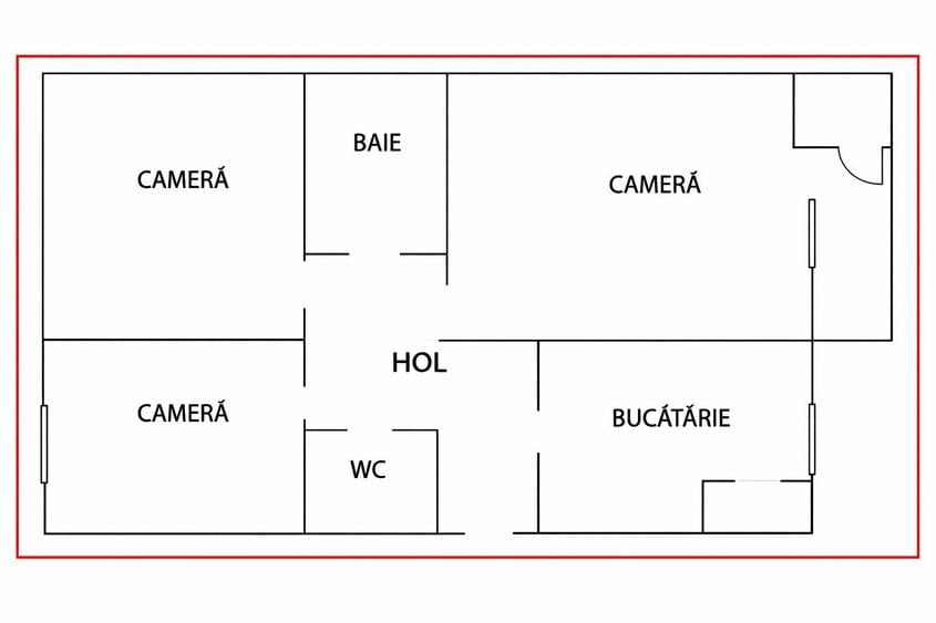 Apartament 3 camere decomandate, etaj 1, in Zorilor, zona Pasteur