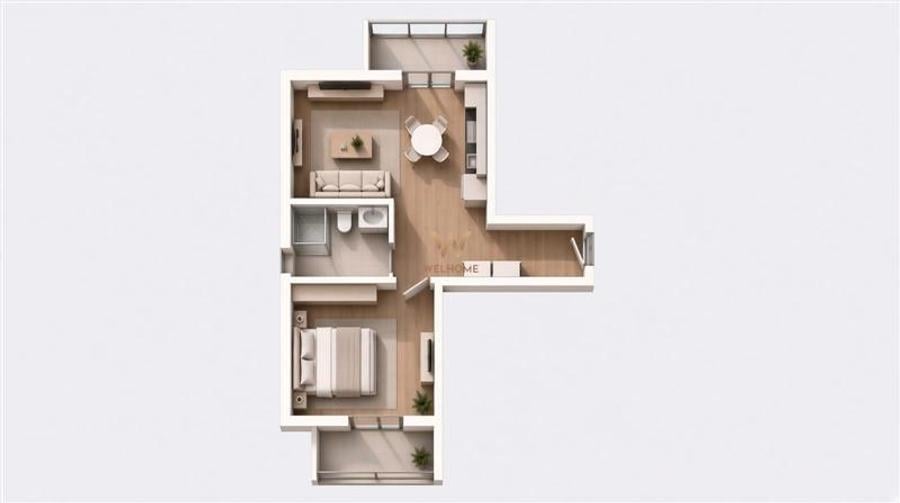 Ap modern, 42 mp utili, 2 balcoane - Zona Ciresica