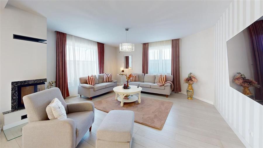 Casă premium, 500 mp teren, finisaje de lux, șemineu & garaj – Sibiu