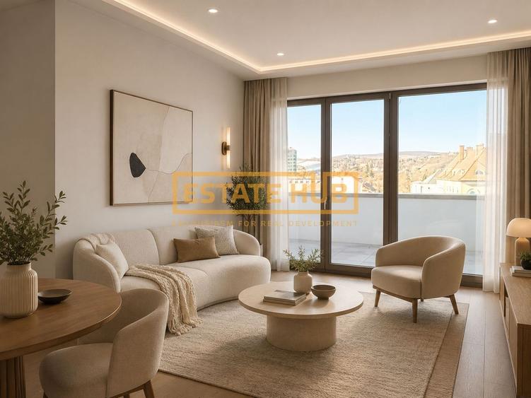 3 camere Clinicilor | terasa 30 mp| vedere spre Parcul Central | Comision 0%
