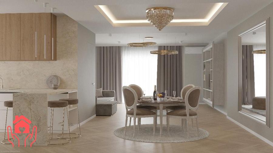 HERASTRAU Parc-3 camere luxury, amenajare cu designer, terasa cu lounge space!
