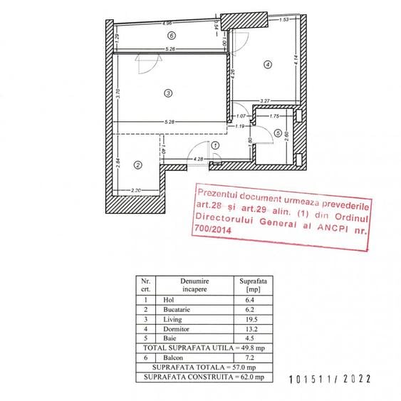 Apartament 2 camere | 57 mp | One Verdi Park - 19
