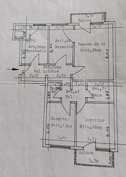 Apartament 4 camere DECOMANDAT, spatios, zona CUG la bulevard