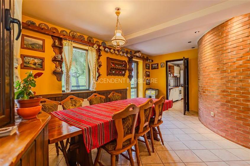 Vila 7 camere,250 mp,semineu,terase,800 mp teren,rezidential/ turistic,Predelut, - 14