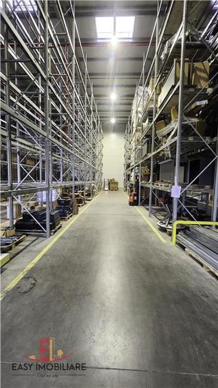 Hala depozitare, centru logistic, 1.500 paleti, sistem de rafturi, inaltime 13 m