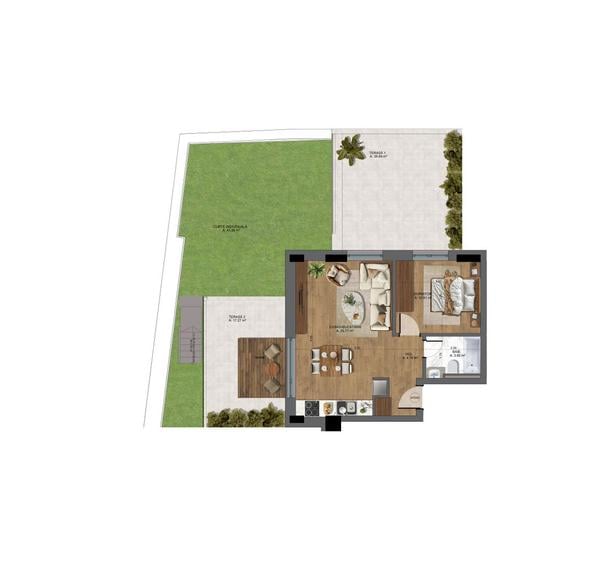 APARTAMENT 2 CAMERE | UNIRII | PROIECT NOU | CURTE GENEROASA