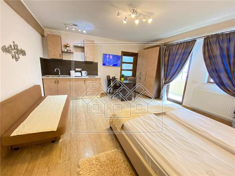 Studio mobilat si utilat de lux - zona Scoala de Inot -cladire noua