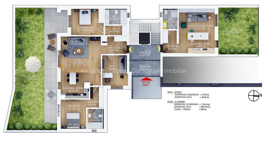 Teren 535 mp cu proiect si autorizatie – Damaroaia - 0% comision - 10