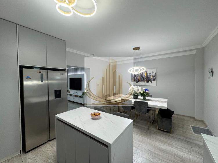 Casa in stil mediteranean, ultrafinisată 5 camere, 3 bai + curte.
