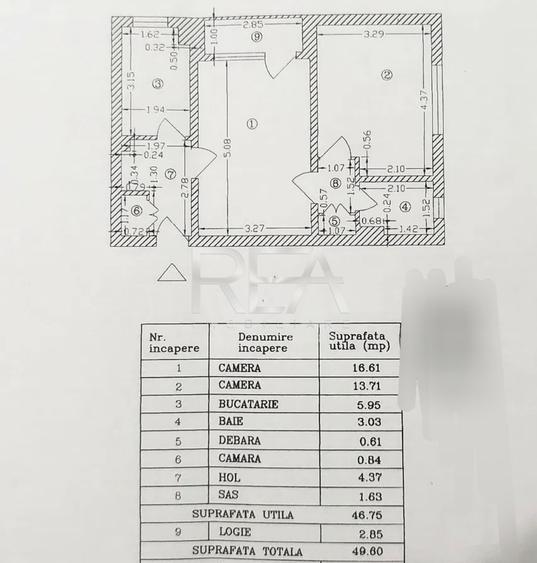 2 camere, et 1/10, 50mp, renovat-Drumul Taberei