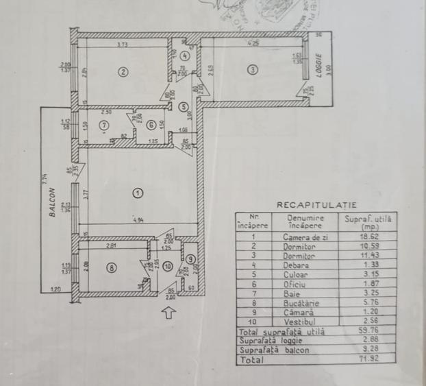 Apartament 3 camere-semidecomandat-zona Drumul Taberei - Favorit