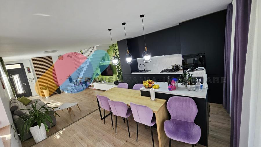 Duplex 113mp, gradina, finisat, Voronet