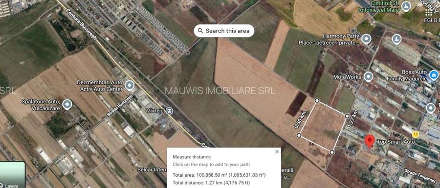 Teren intravilan 105.000 mp Magurele strada Fermei - 2