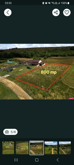 Vand teren intravilan intabulat si construibil in suprafata de 800 mp în Pucaren