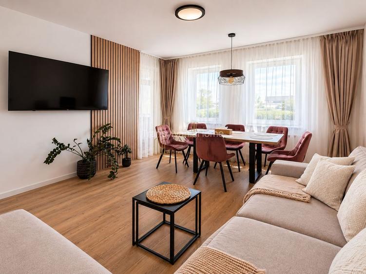 Apartament 62.7 mp utili, 2 bai, 2 balcoane si 2 locuri de parcare