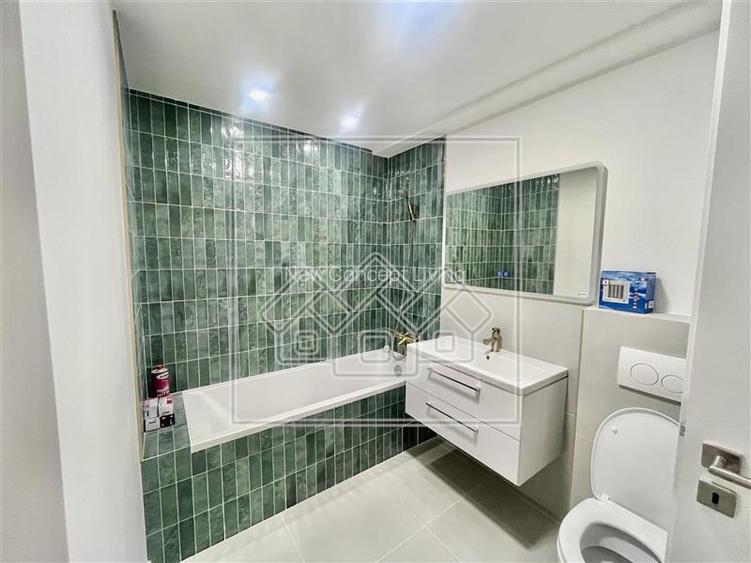 Penthouse nou  - 2 camere, 2 bai si balcon - intabulat - 4