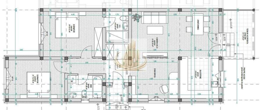 Duplex 86 MP|2 Dormitoare 2 Băi Încălzire în Pardoseala – Moșnița Nouă
