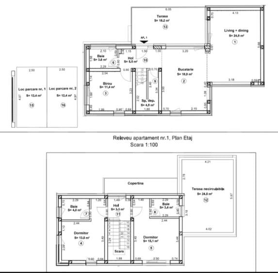 Smart-Luxury,2 Dormitoare En-Suite + Birou, toate unitățile, Dumbrăvița
