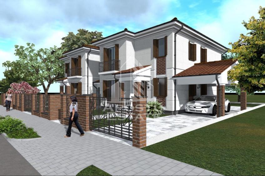 Jumatate de duplex cu 5 camere despartit prin garaj, 131 mp utili