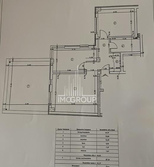 Apartament cu 3 camere | Terasă 27 mp | Etaj 2 | Zona Rivus | Parcare subterană