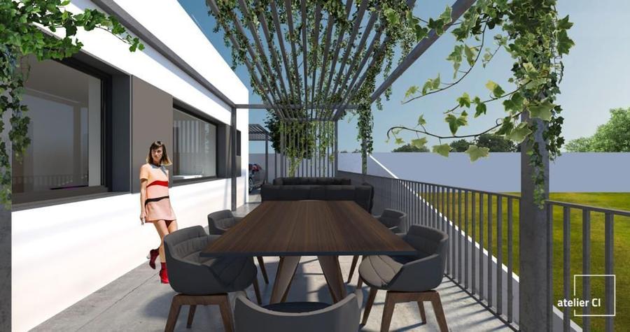 Vilă nouă design mediteranean, proiect deosebit și panoramă- 285.000 E
