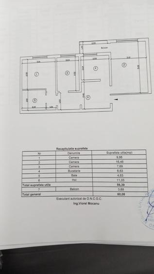 Apartament 3 camere, etajul 3/4, zona Tudor Vladimirescu