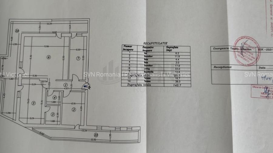 REA1029300 Penthouse cu terase de 55 mp bloc nou Veranda Mall - 15