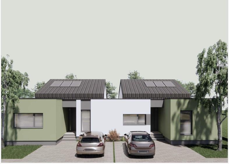 Teren Sacalaz - 806 mp, cu proiect si autorizatie duplex, Comision 0