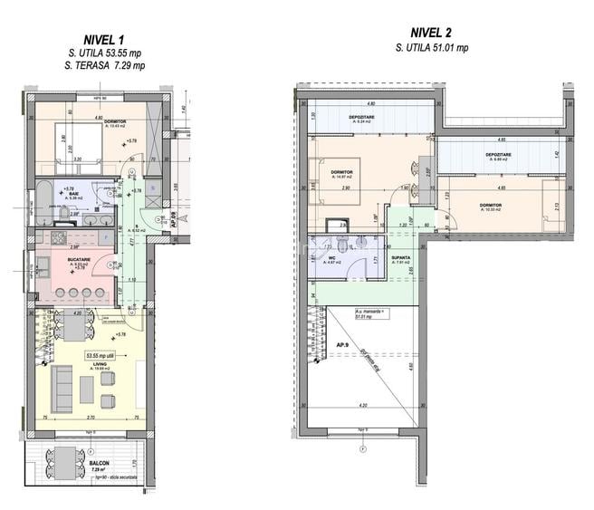 Penthouse 4 camere, 2 băi, mobilat si utilat, gata de mutare - 105 mpu - 10