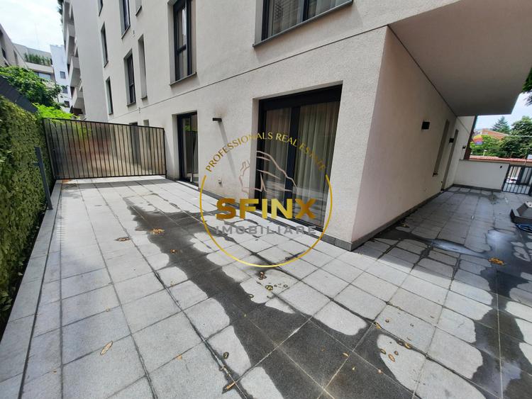 Primaverii, ground floor, fully furnished, modern apartment with large terraces