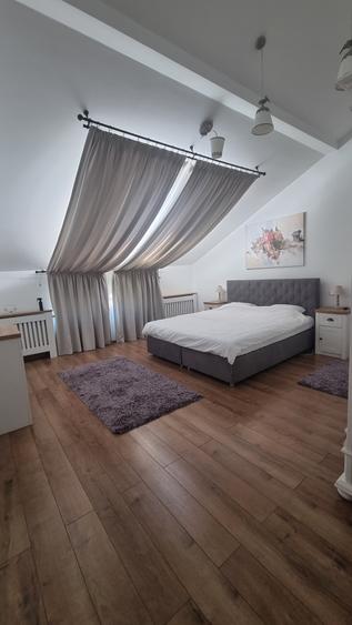 Apartament lux 3 camere, 103mp. in vila P+1+M ,utilat mobilat +curte cca 100mp!