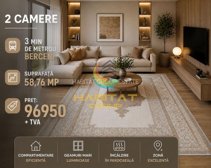 Vânzare Apartament 2 camere 59 mp Metrou Berceni | Popești Leordeni - 2