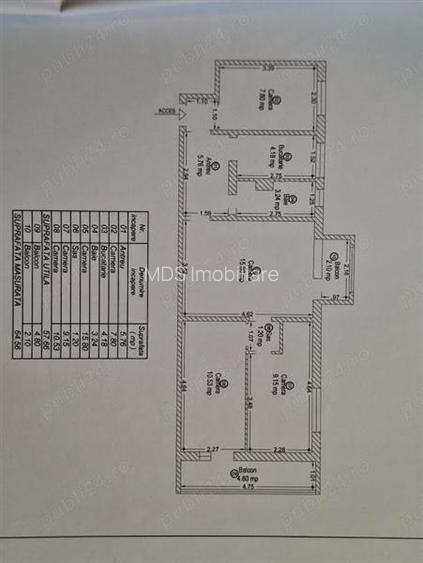 Etaj 3 cu centrală propie lingă Județean - 14