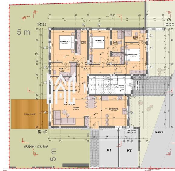 Apartament 4 camere I Curte 200 mp I 4 băi I Predare la cheie I Comision ZERO - 10