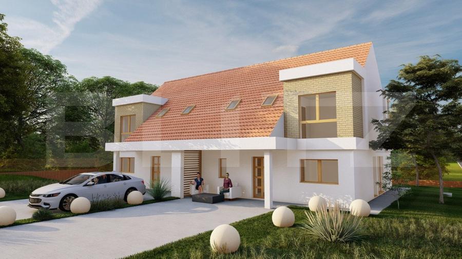 Unitate de duplex in Chinteni cu teren de 450 mp, prețul e + tva