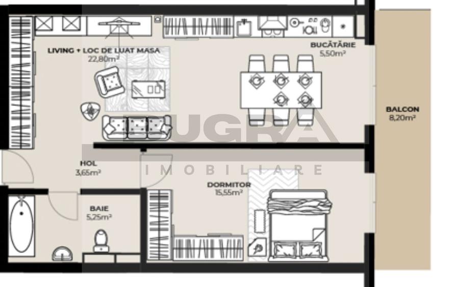 Apartament 2 camere, bloc nou, semifinisat, zona Kaufland