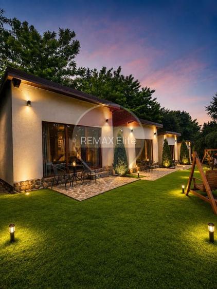 Vilă cu 5 camere de vânzare si 4 bungalow-uri Sacele, Brasov.