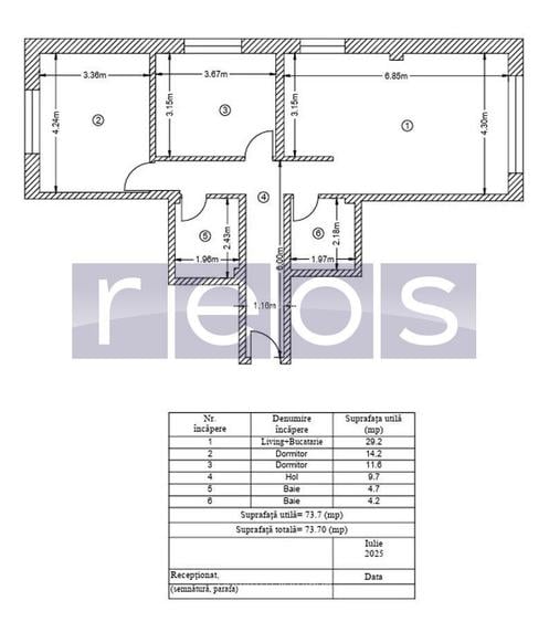 VANZARE 3 CAMERE | 73 MP UTILI | STRAULESTI