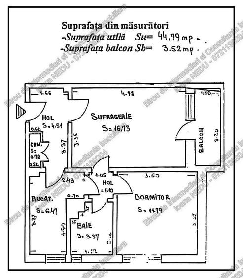 🙋Tomis NORD Brotacei🔸2 Camere Decomandate 49m² Mobilat Utilat Centrala - 6
